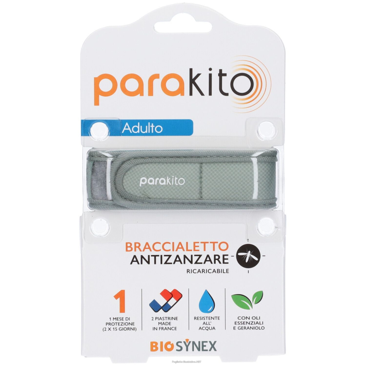 Cerca Offerte di parakito bracciale antizanzare ricaricabile adulti kaki 1 pz e acquista online