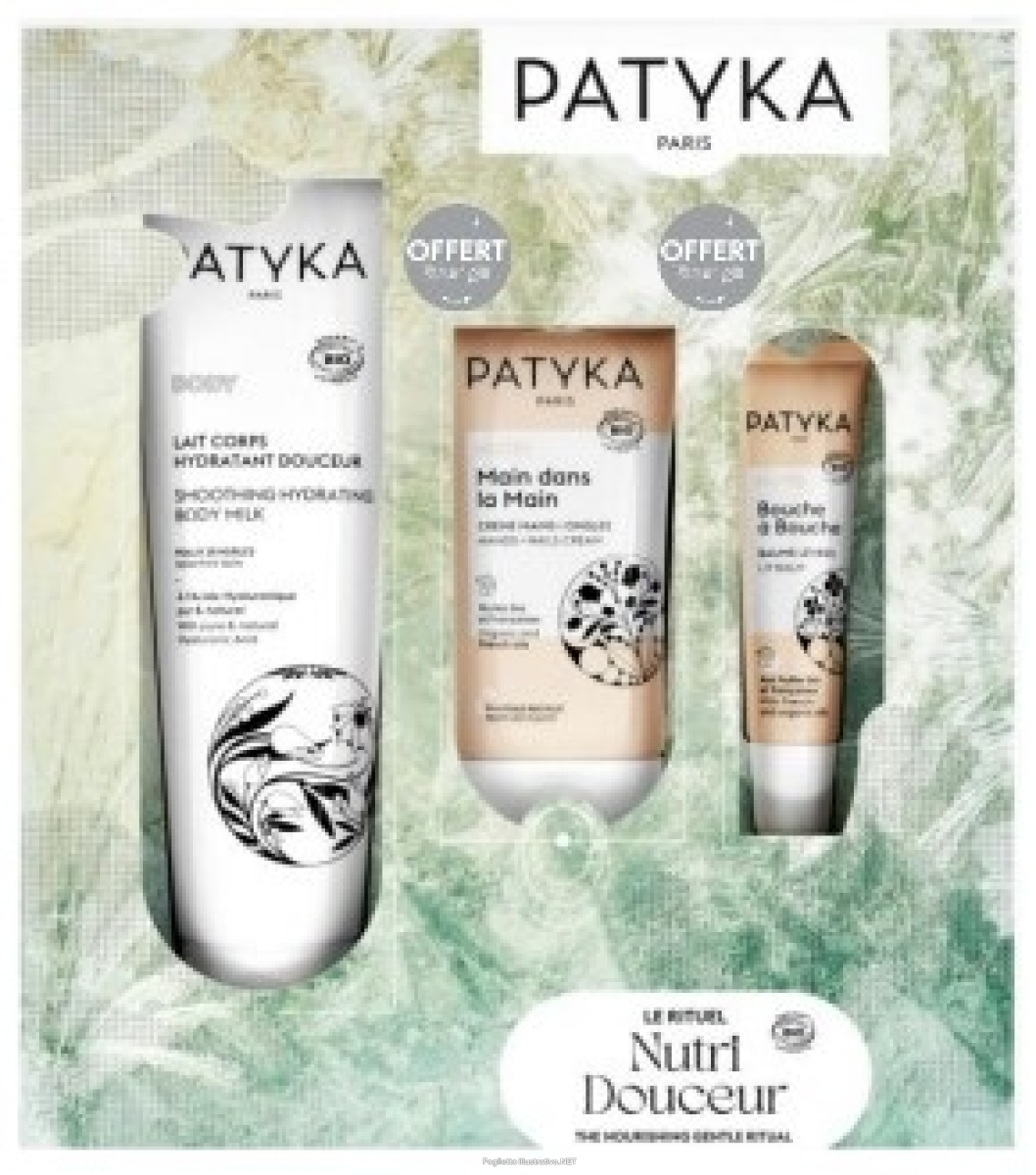 Cerca Offerte di patyka cofanetto natale 2025 body 1 latte corpo idratante delicato 150 ml + 1 crema mani nutri 10 ml + 1 balsamo labbra nutri 10 ml e acquista online