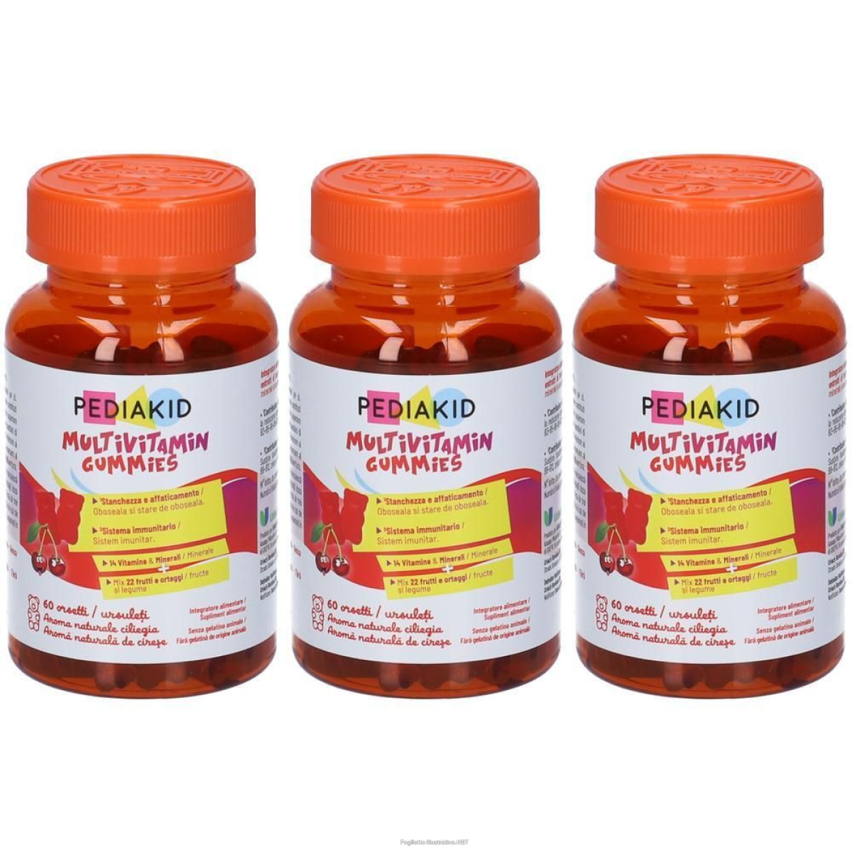 Cerca Offerte di pediakid multivitaminico 60 orsetti gommosi 3x138 g caramelle e acquista online