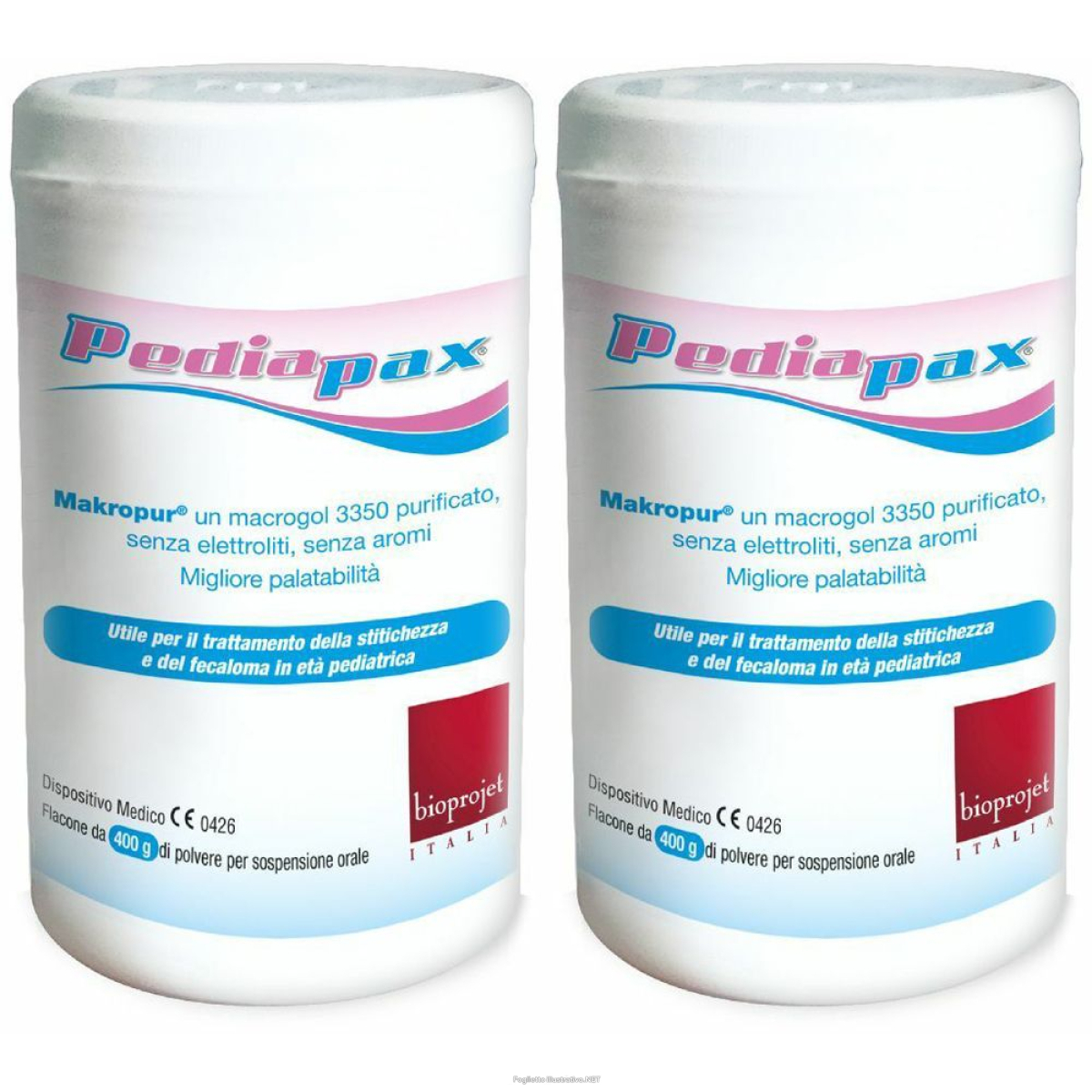 Cerca Offerte di pediapax® macrogol 3350 set da 2 2x400 g polvere e acquista online