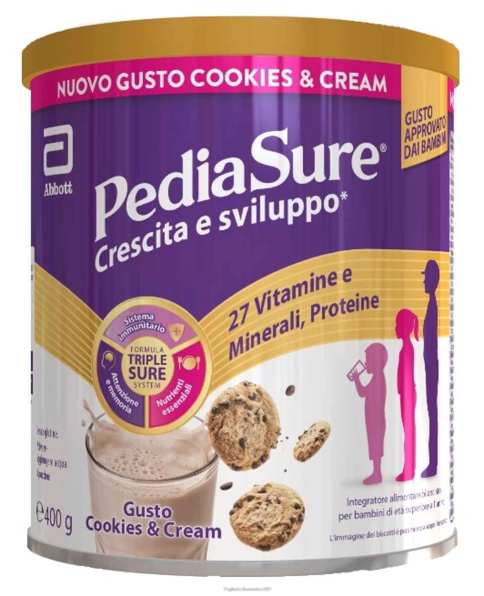 Cerca Offerte di pediasure crescita e sviluppo integratore multivitaminico per bambini formato 400g cookies&cream e acquista online