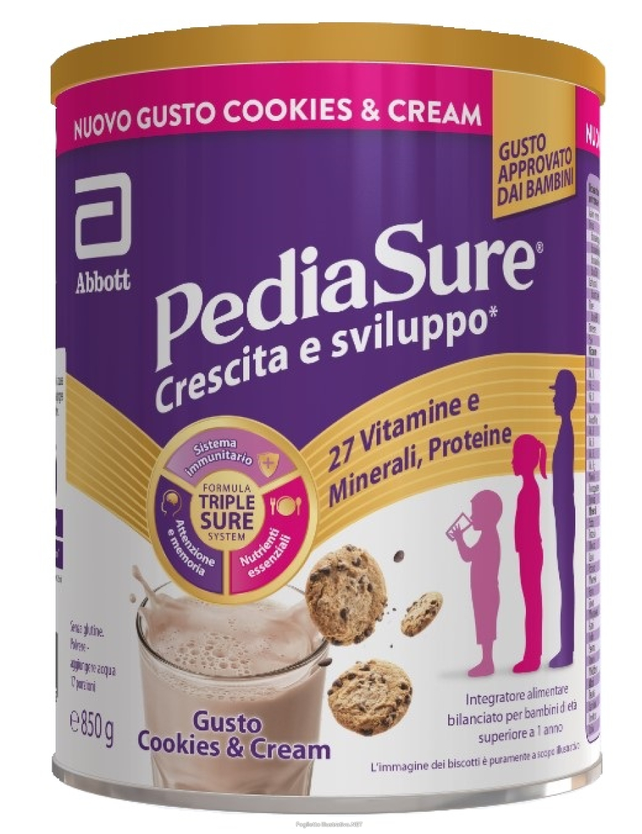 Cerca Offerte di pediasure crescita e sviluppo integratore multivitaminico per bambini formato 850g cookies&cream e acquista online