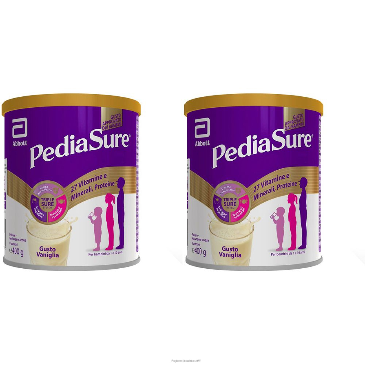Cerca Offerte di pediasure crescita e sviluppo per bambini vaniglia set da 2 2x400 g po e acquista online
