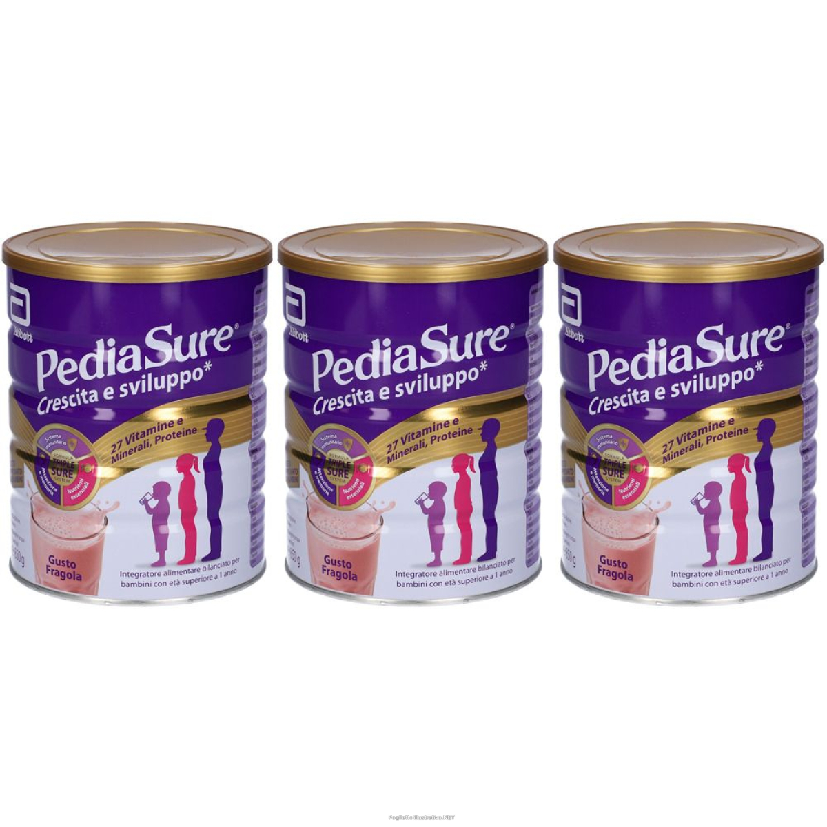 Cerca Offerte di pediasure crescita & sviluppo rinforza set da 3 3x850 g polvere per so e acquista online