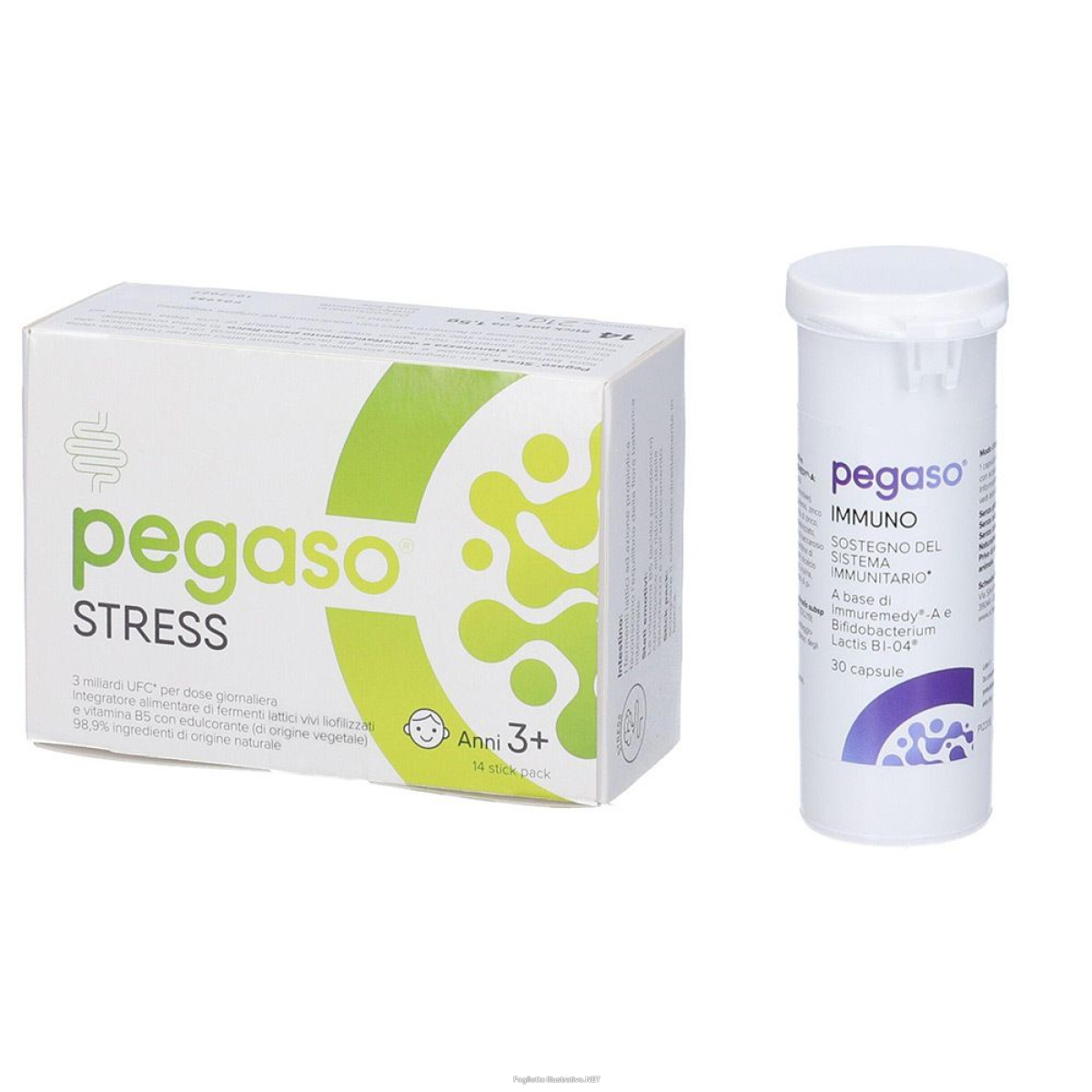 Cerca Offerte di pegaso immuno 30 capsule + stress 14 stick pack 1 st e acquista online