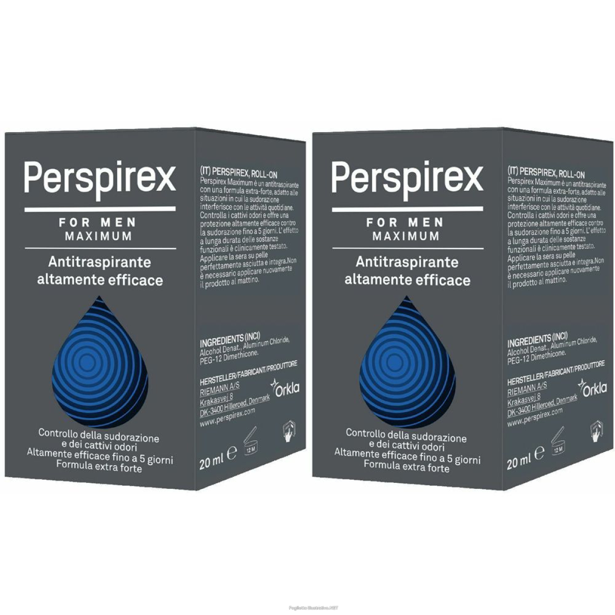 Cerca Offerte di perspirex for men maximum set da 2 2x20 ml roller e acquista online