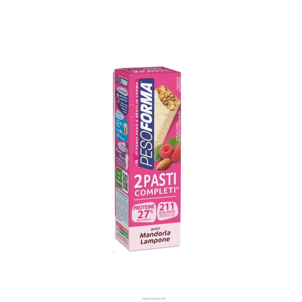Cerca Offerte di pesoforma barrette mandorla lampone 2 pasti 2 pezzi da 58 g e acquista online