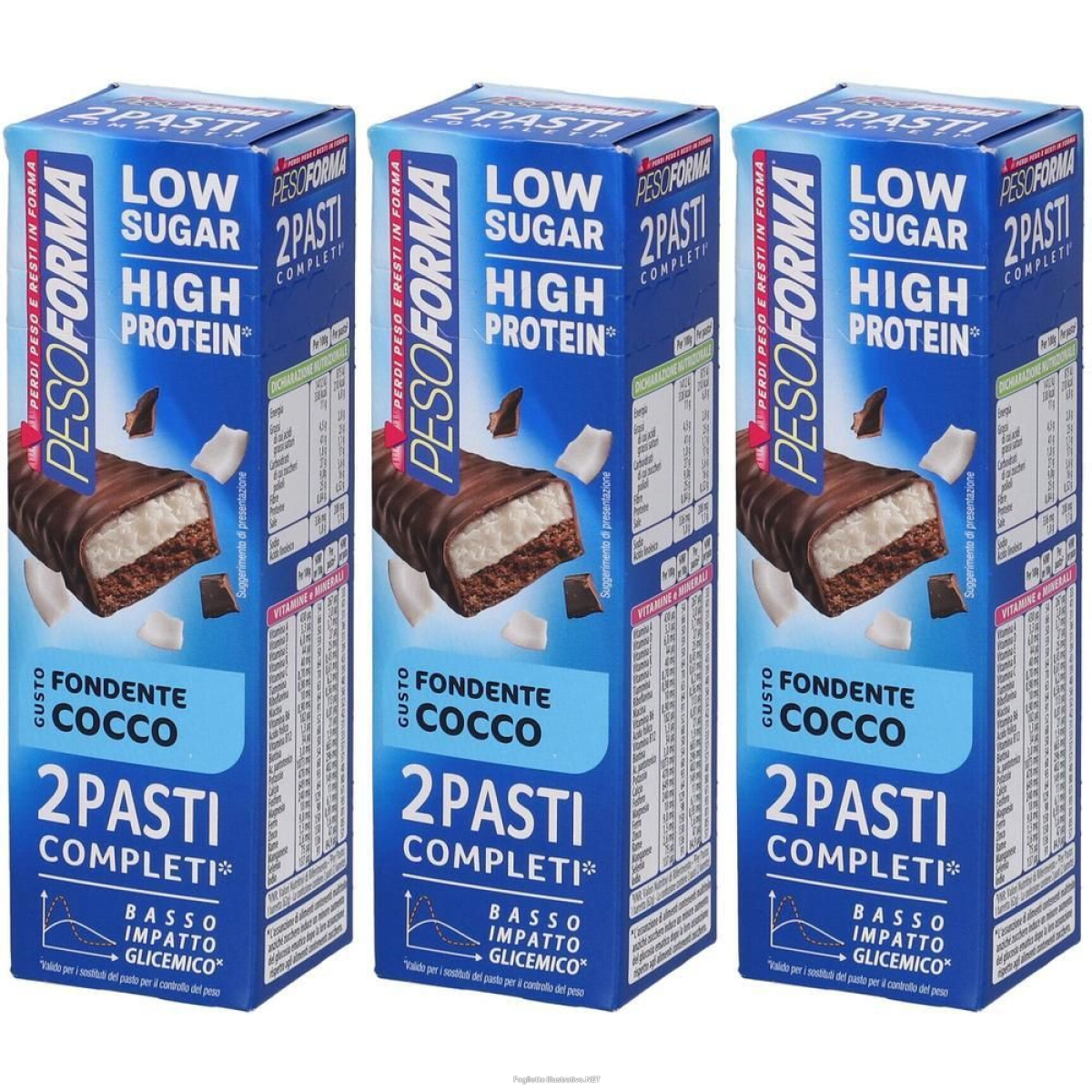 Cerca Offerte di pesoforma barrette pasti low sugar fondente cocco 3x124 g e acquista online