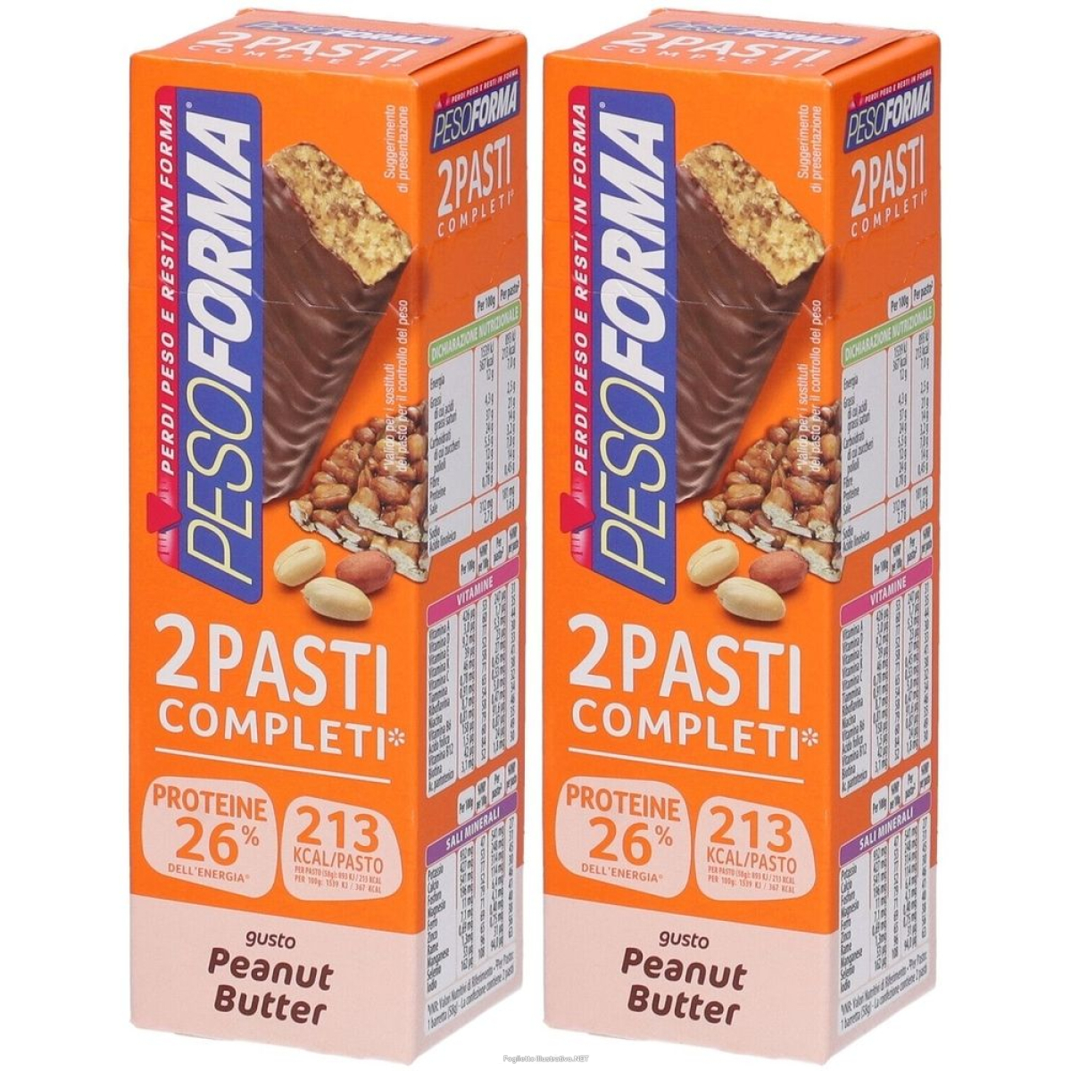 Cerca Offerte di pesoforma barrette peanut butter set da 2 2x116 g e acquista online