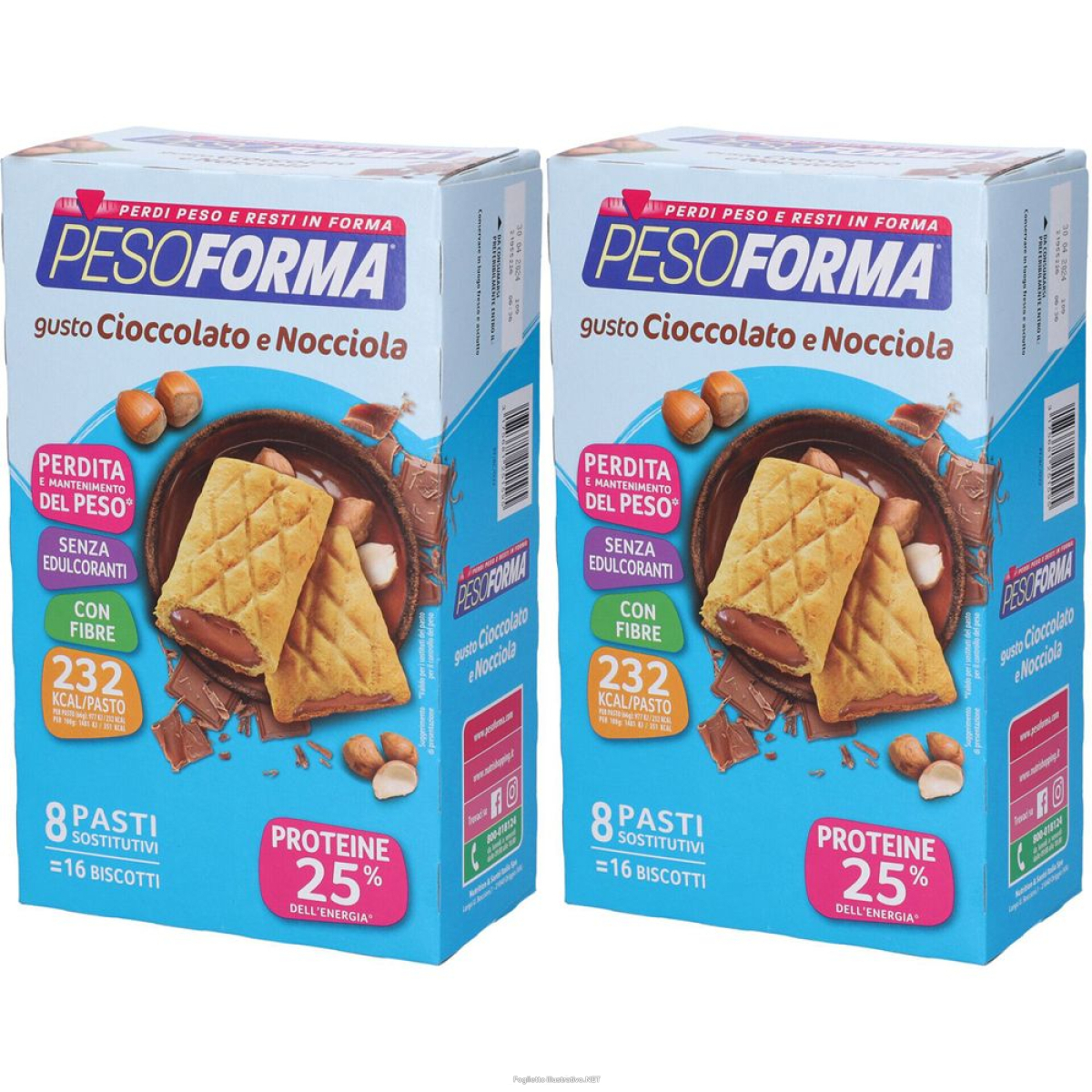 Cerca Offerte di pesoforma® biscotto gusto cioccolato e nocciola set da 2 2x16x33 g bis e acquista online