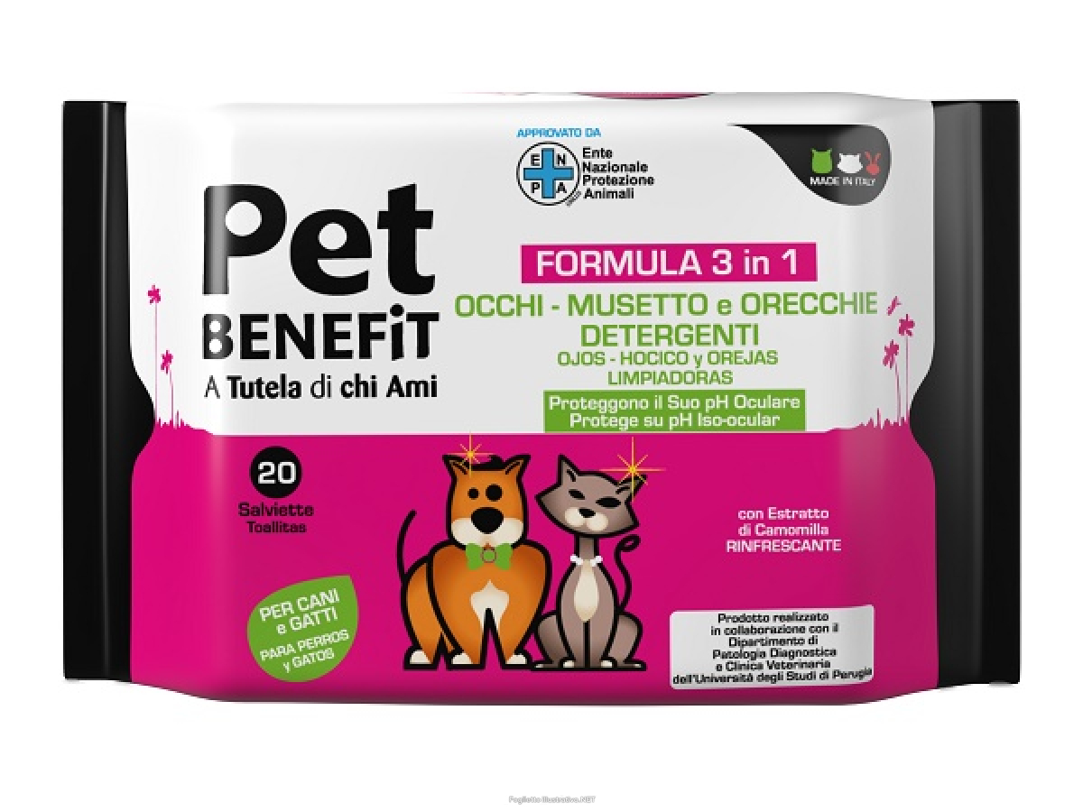 Cerca Offerte di pet benefit salviette occhi/musetto/orecchie 20 pezzi e acquista online