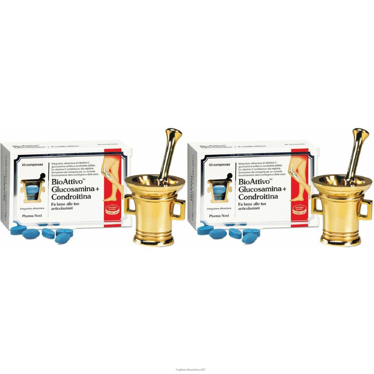 Cerca Offerte di pharma nord bioattivo glucosamina+condroitina set da 2 2x60 pz compres e acquista online