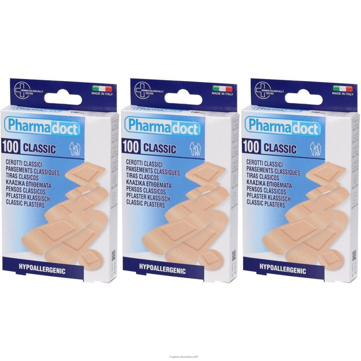 Cerca Offerte di pharmadoct cerotti classici assortiti 6 misure 3x1 st e acquista online