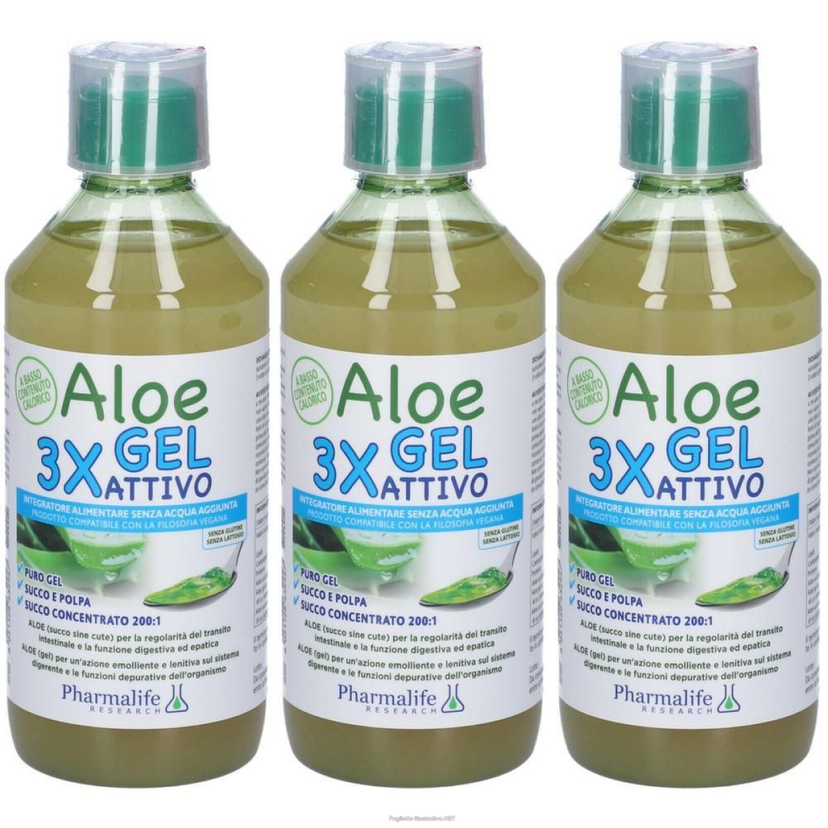 Cerca Offerte di pharmalife aloe gel 3x attivo integratore alimentare 3x500 ml e acquista online