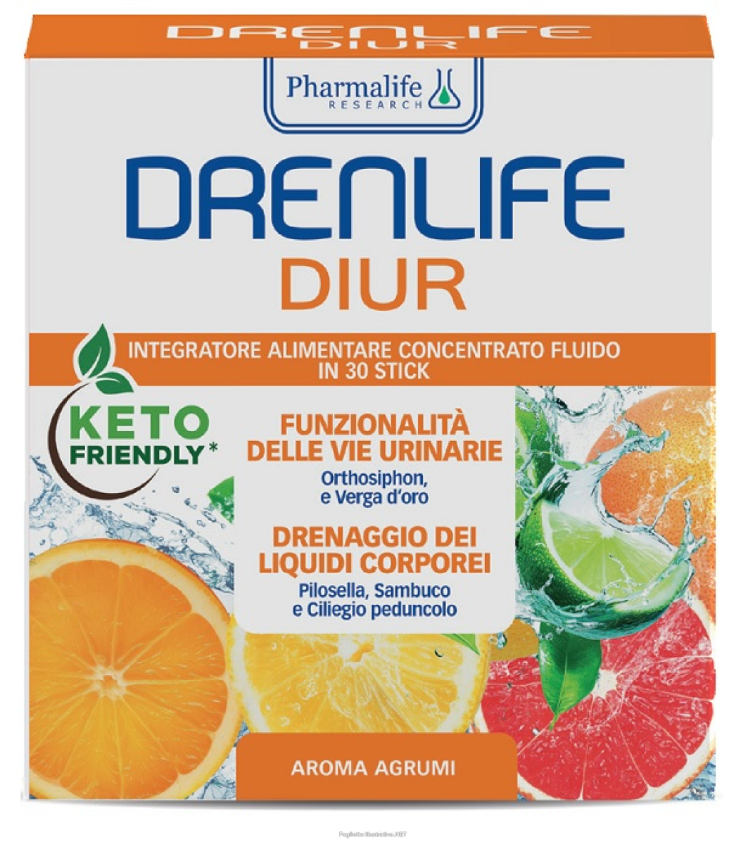 Cerca Offerte di pharmalife drenlife diur integratore per funzionalità delle vie urinarie e drenaggio dei liquidi aroma agrumi 30 stick e acquista online