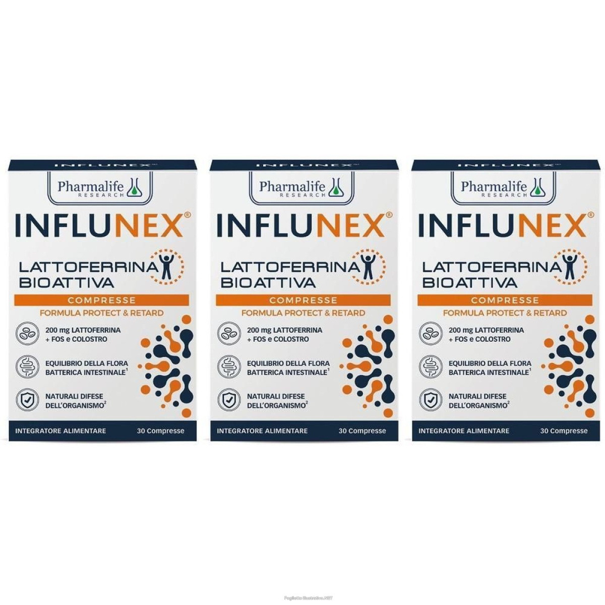 Cerca Offerte di pharmalife research influnex lattoferrina bioattiva compresse 3x24 g c e acquista online