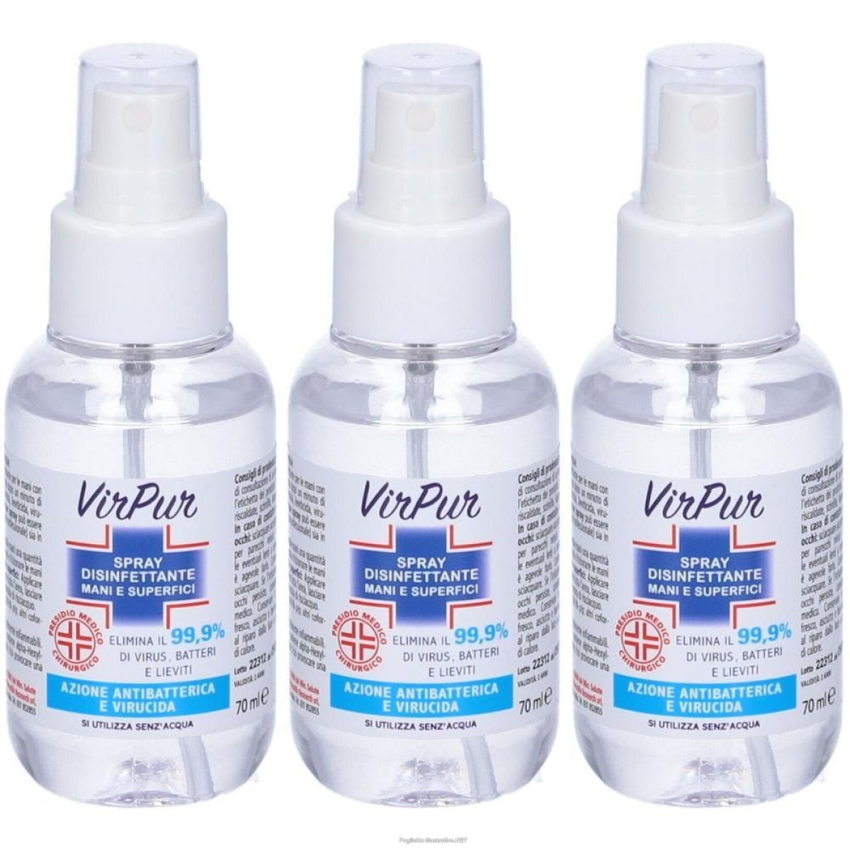Cerca Offerte di pharmalife virpur spray disinfettante 3x70 ml e acquista online