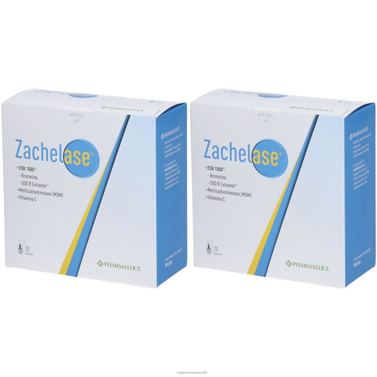 Cerca Offerte di pharmaluce zachelase® set da 2 2x20 pz polvere per soluzione orale e acquista online