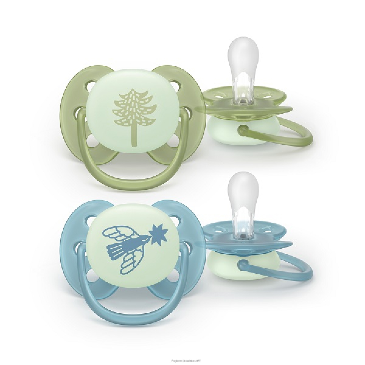 Cerca Offerte di philips avent 2 succhietti ultra soft night 18m+ albero/ucccello e acquista online