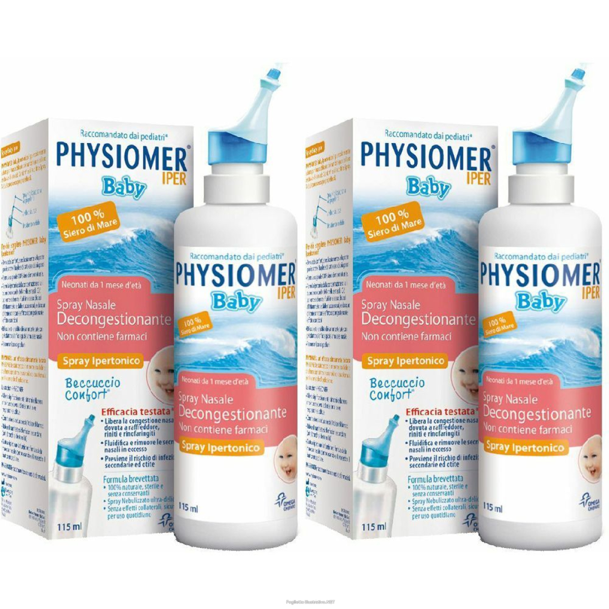 Cerca Offerte di physiomer® iper baby spray nasale set da 2 2x115 ml nasale e acquista online