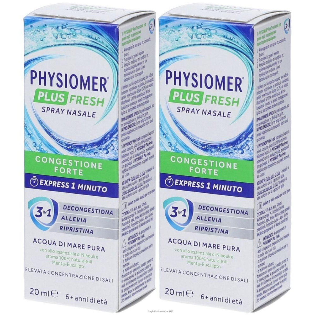Cerca Offerte di physiomer plus fresh spray nasale 2x20 ml nasale e acquista online