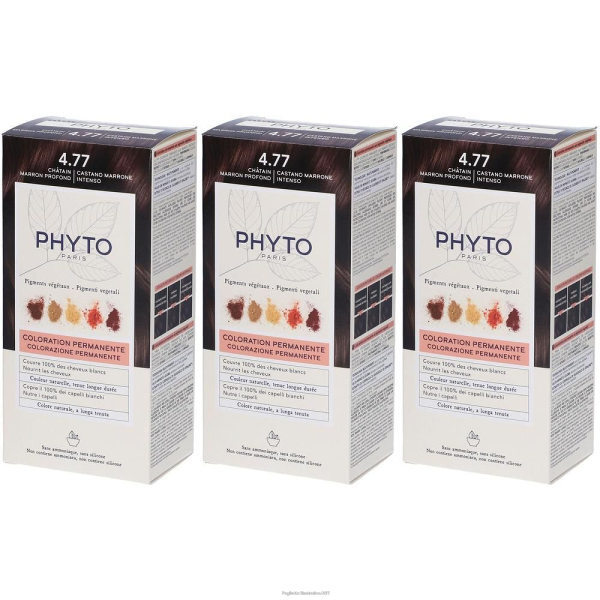 Cerca Offerte di phyto color kit 4,77 castano marrone intenso 3x1 pz set e acquista online
