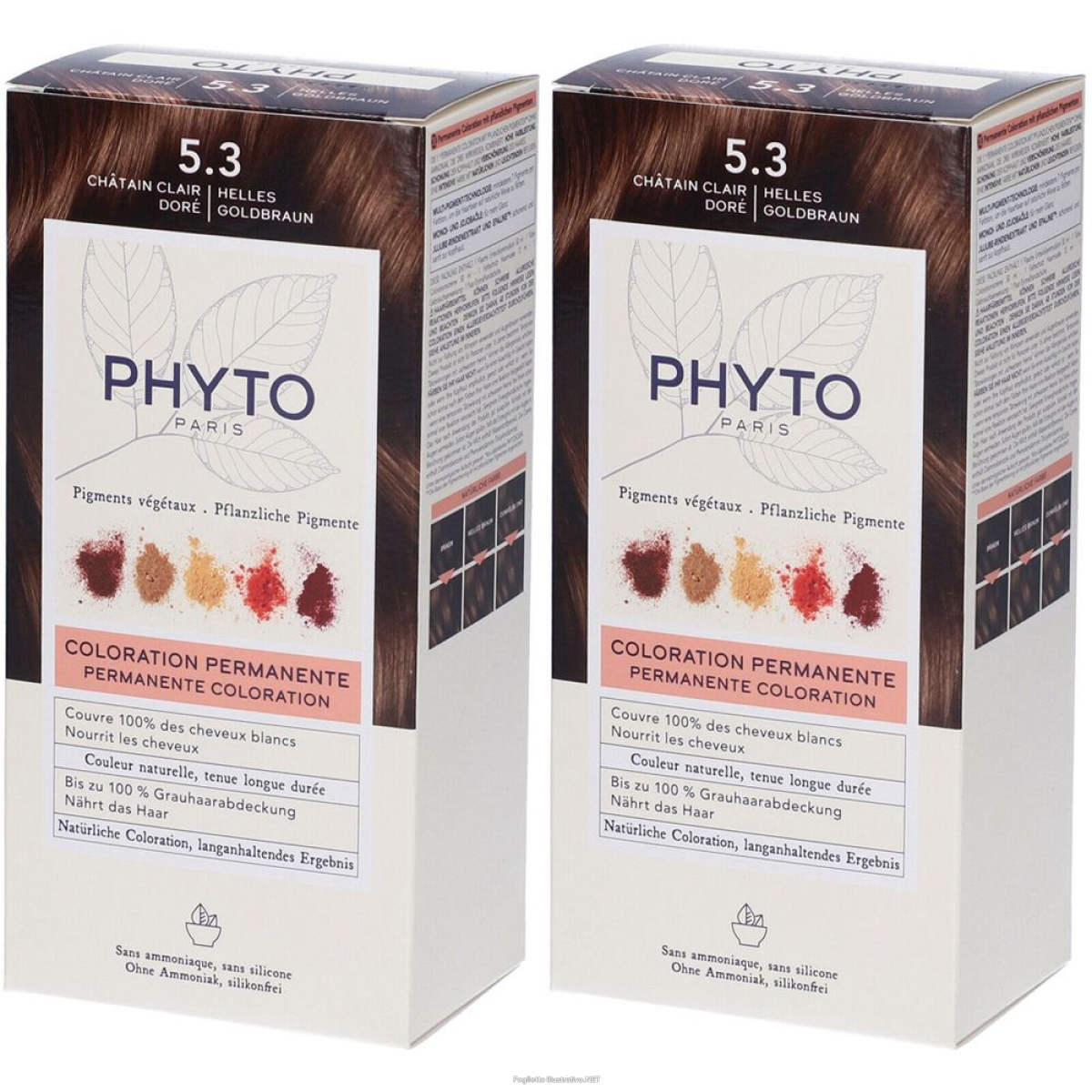 Cerca Offerte di phyto color kit 5,3 castano chiato dorato set da 2 2x1 pz e acquista online