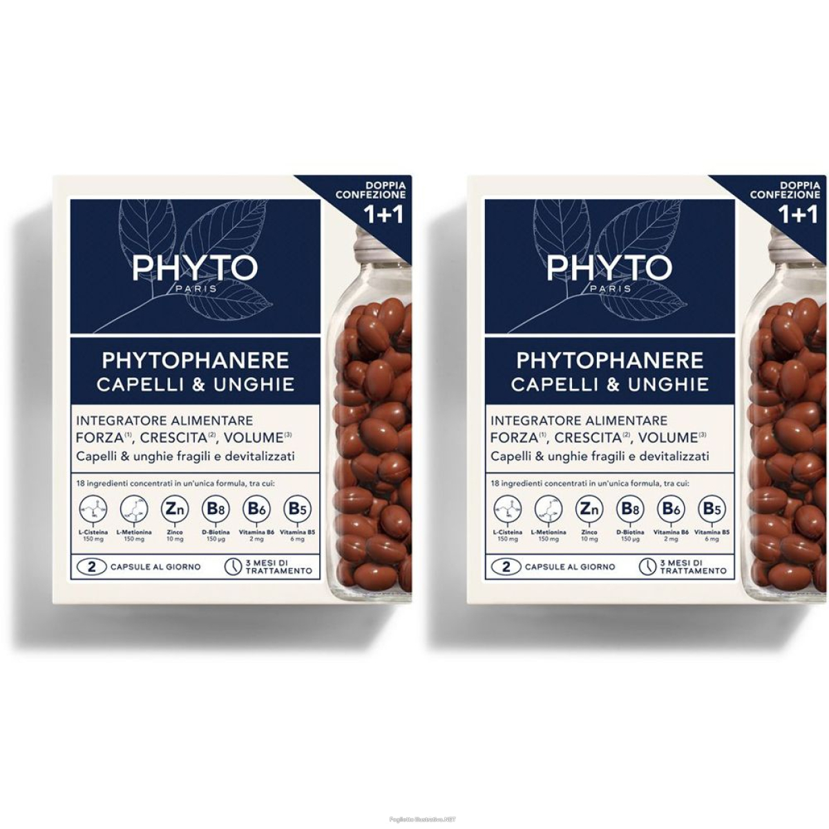 Cerca Offerte di phyto duo phytophanere integratore set da 2 2x180 pz capsule morbide e acquista online