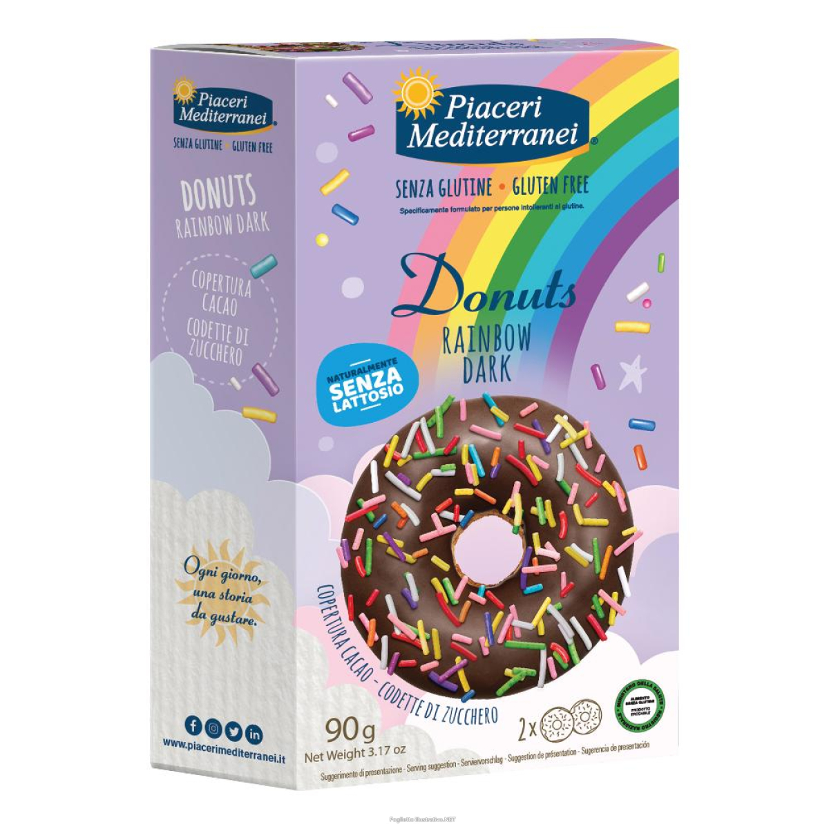 Cerca Offerte di piaceri medit donuts rainbow dark 90 g e acquista online