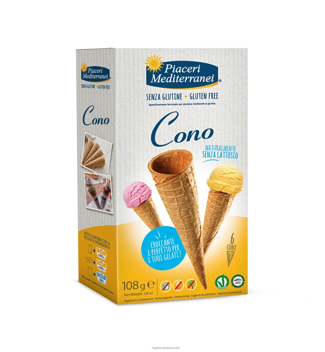 Cerca Offerte di piaceri mediterranei coni per gelato senza glutine 108 g altro e acquista online