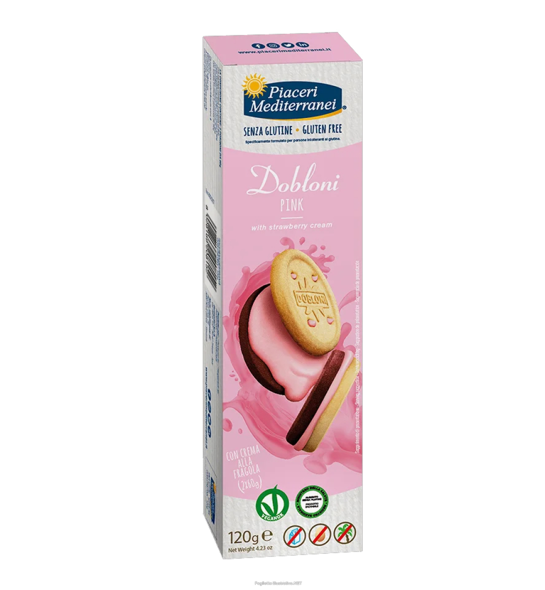 Cerca Offerte di piaceri mediterranei dobloni white con crema alla nocciola biscotti senza glutine 120 g e acquista online