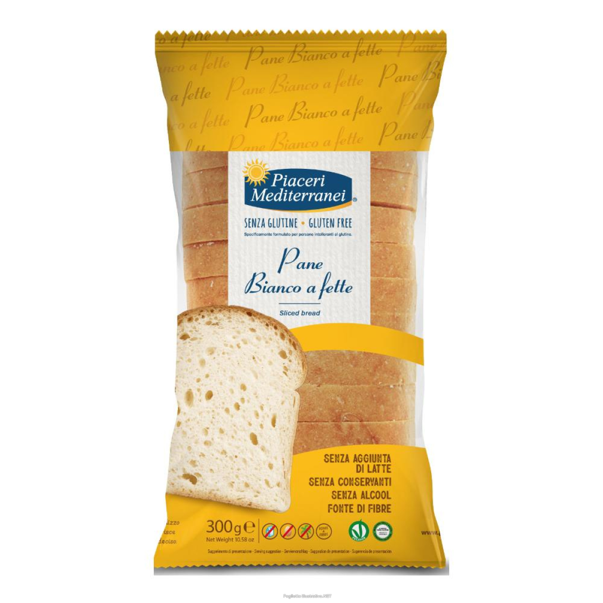 Cerca Offerte di piaceri mediterranei pane bianco a fette 300 g e acquista online