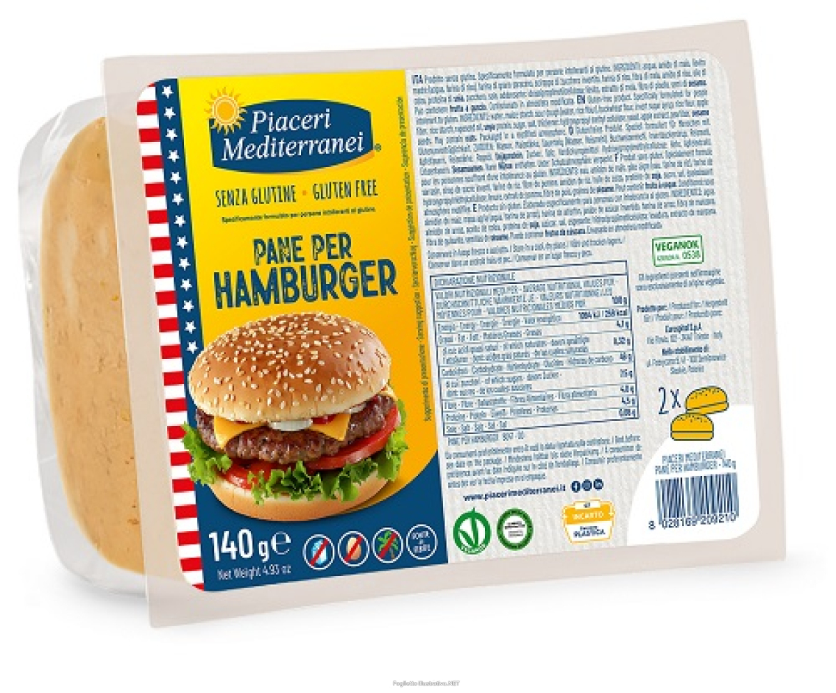 Cerca Offerte di piaceri mediterranei - pane per hamburger senza glutine confezione 140 gr (scadenza prodotto 26/02/2026) e acquista online