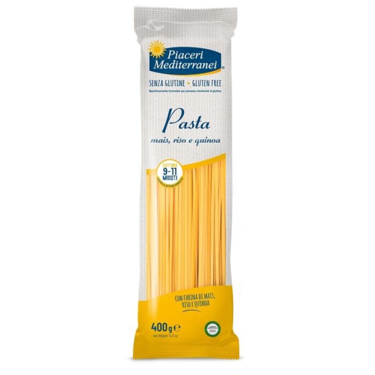 Cerca Offerte di Piaceri mediterranei pasta mais, riso e quinoa senza glutine 400 gr e acquista online