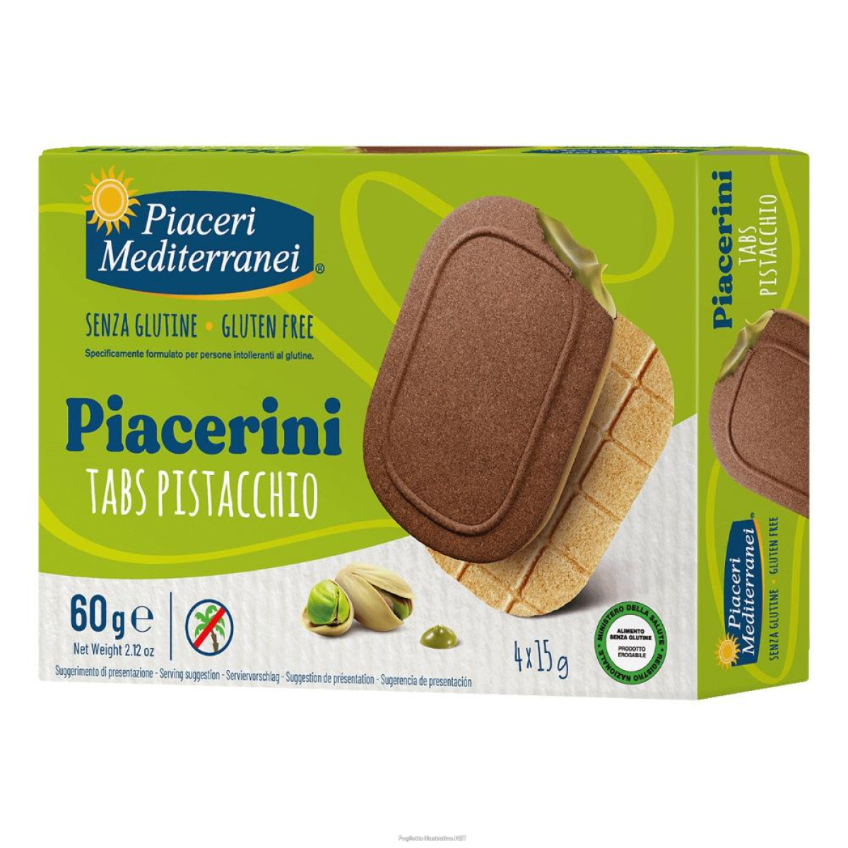 Cerca Offerte di piaceri mediterranei - piacerini tabs pistacchio confezione da 4 pezzi da 15 gr e acquista online