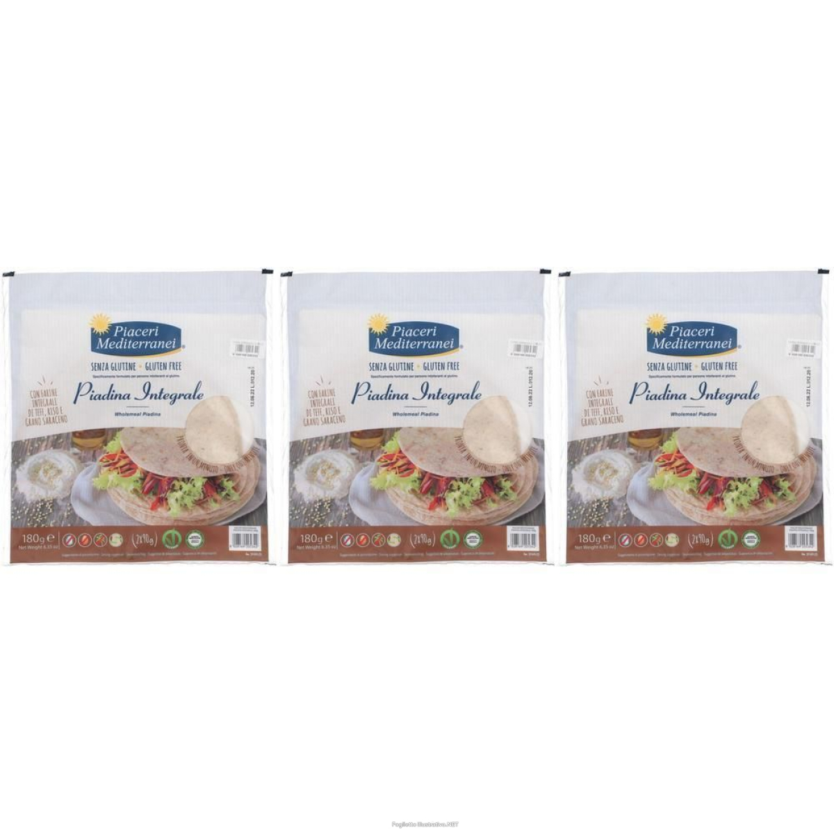 Cerca Offerte di piaceri mediterranei® piadina integrale 3x180 g e acquista online