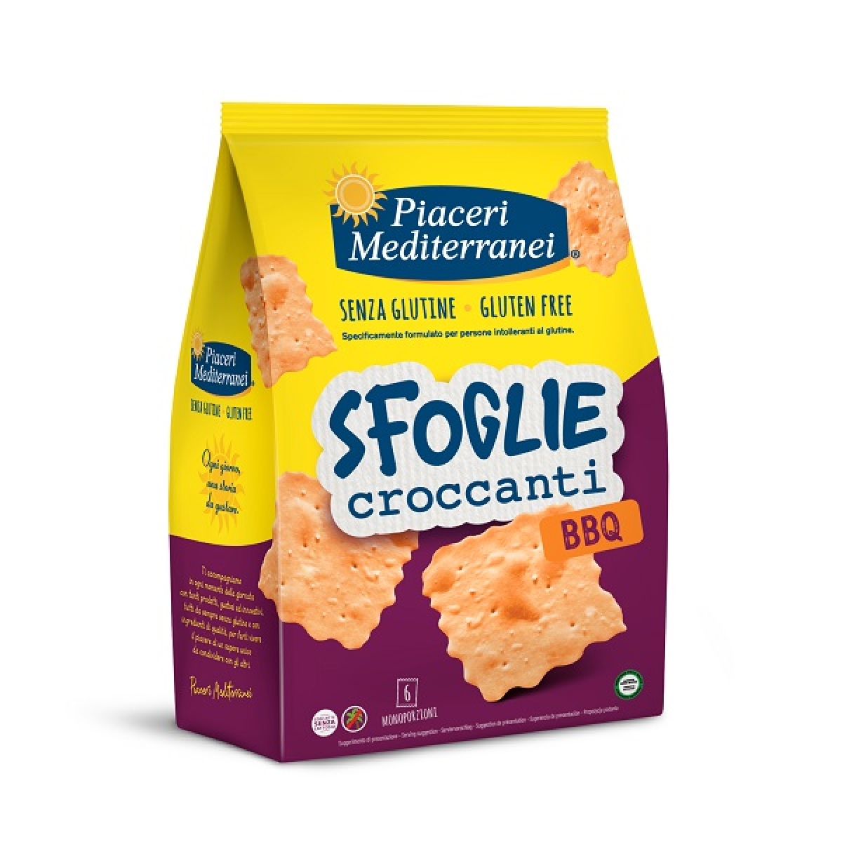 Cerca Offerte di Piaceri mediterranei sfoglie croccanti bbq 6 monoporzioni 30 g senza glutine senza lattosio e acquista online
