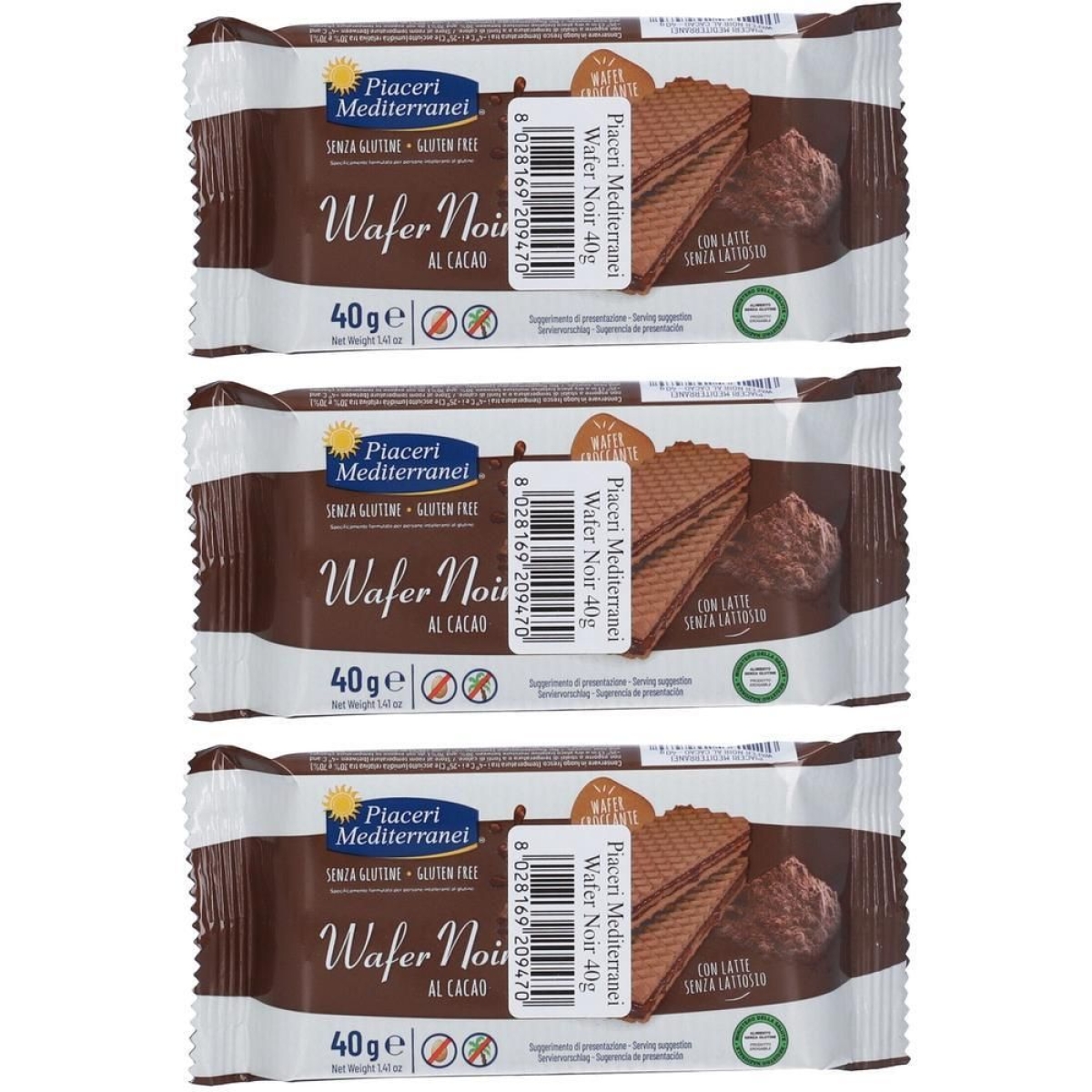 Cerca Offerte di Piaceri mediterranei wafer noir cacao 3x40 g e acquista online