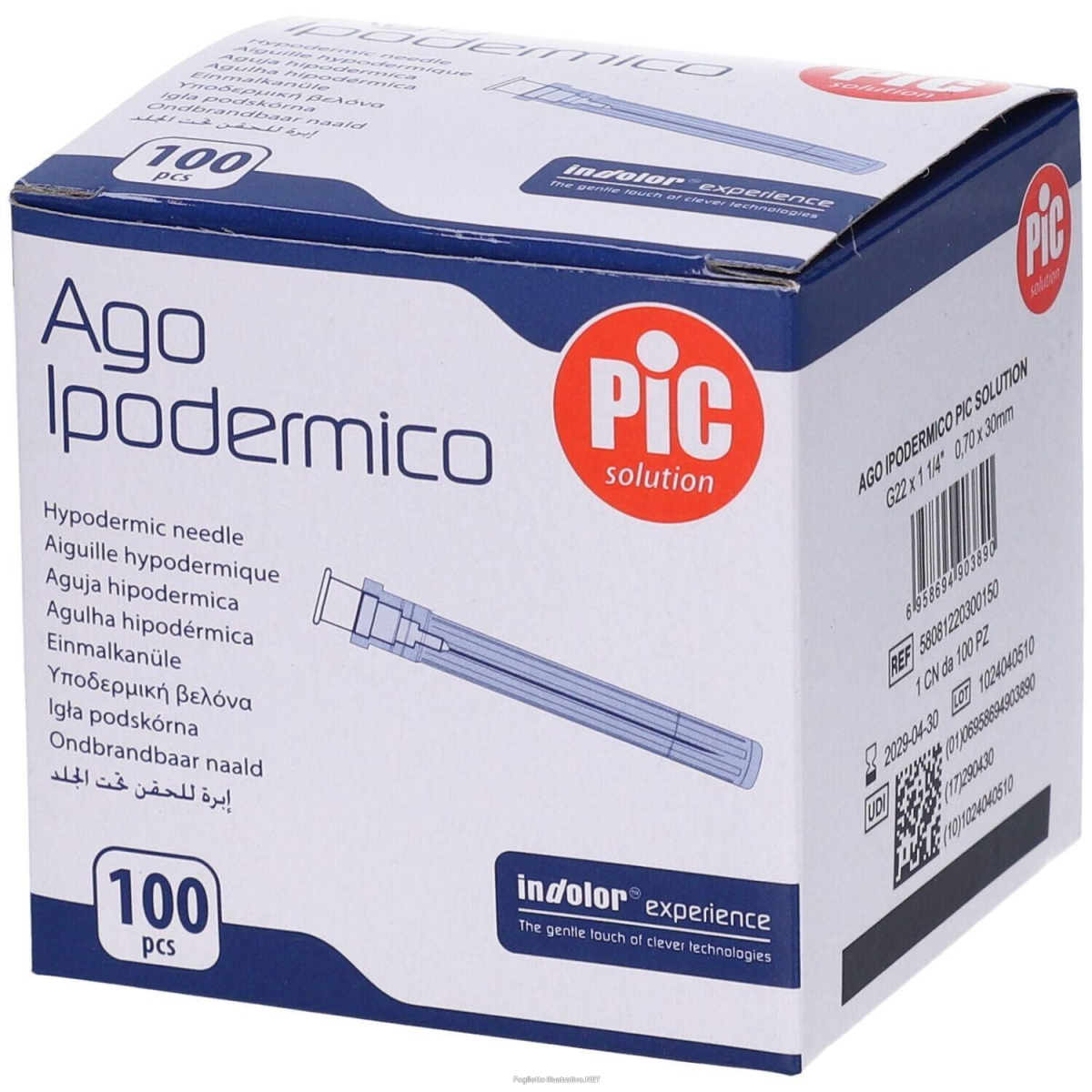 Cerca Offerte di pic ago ipodermico monouso gauge 22 1 1/4 - 100 pezzi 4x100 st e acquista online