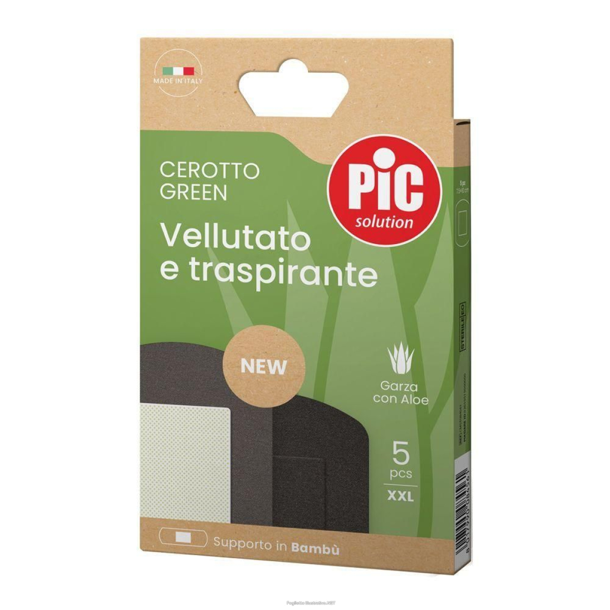 Cerca Offerte di pic cerotto green bambù aloe sterile 7,5 x 10 cm 5 pezzi st e acquista online