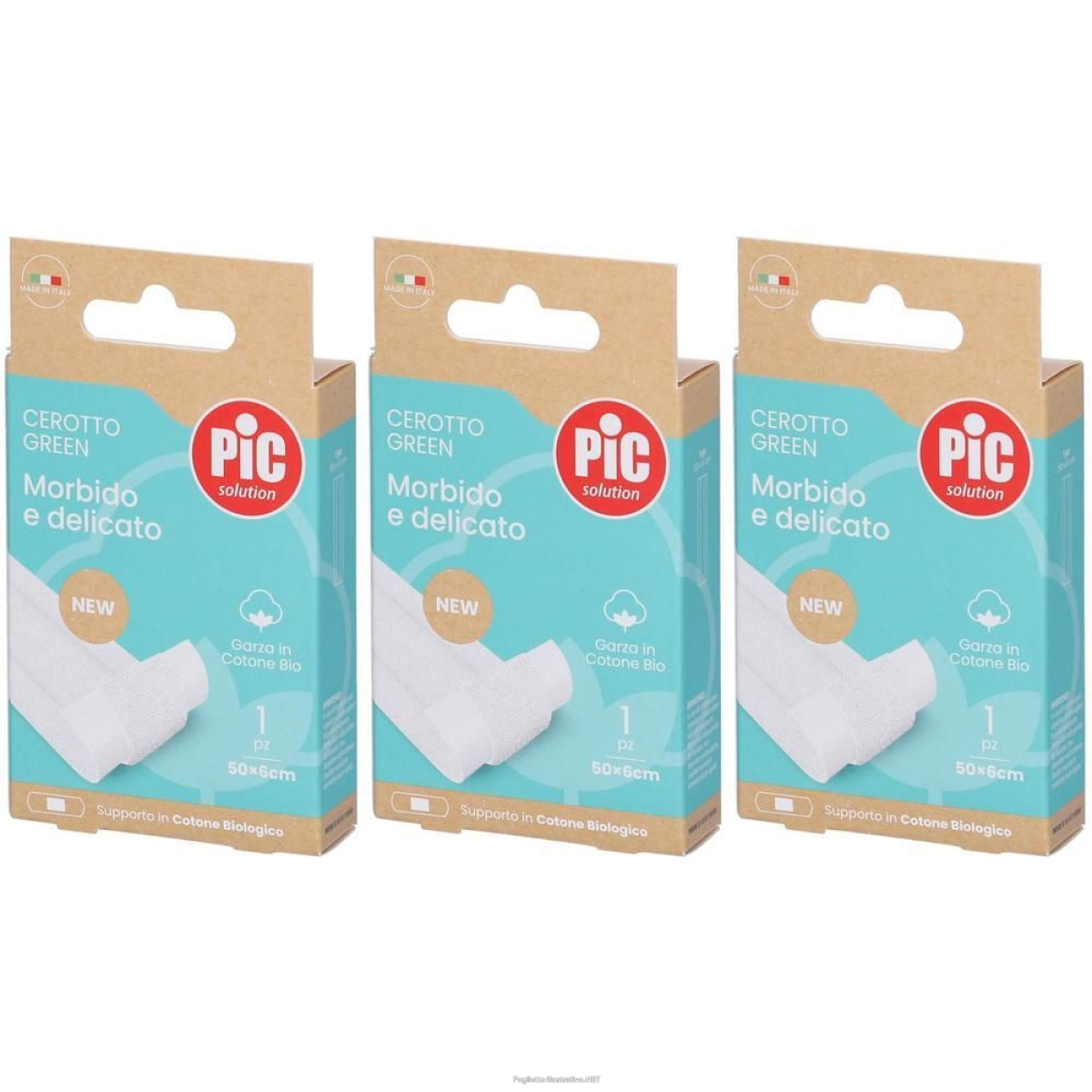 Cerca Offerte di pic cerotto green cotone bio 50x6cm 3x1 st e acquista online