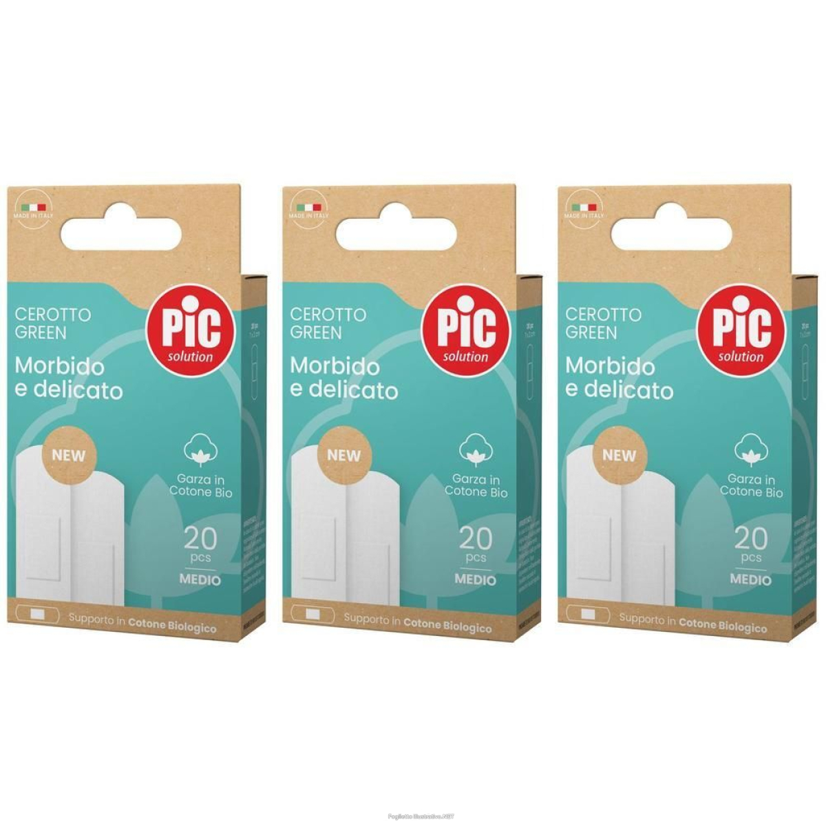 Cerca Offerte di pic cerotto green cotone bio medio 3x20 st e acquista online