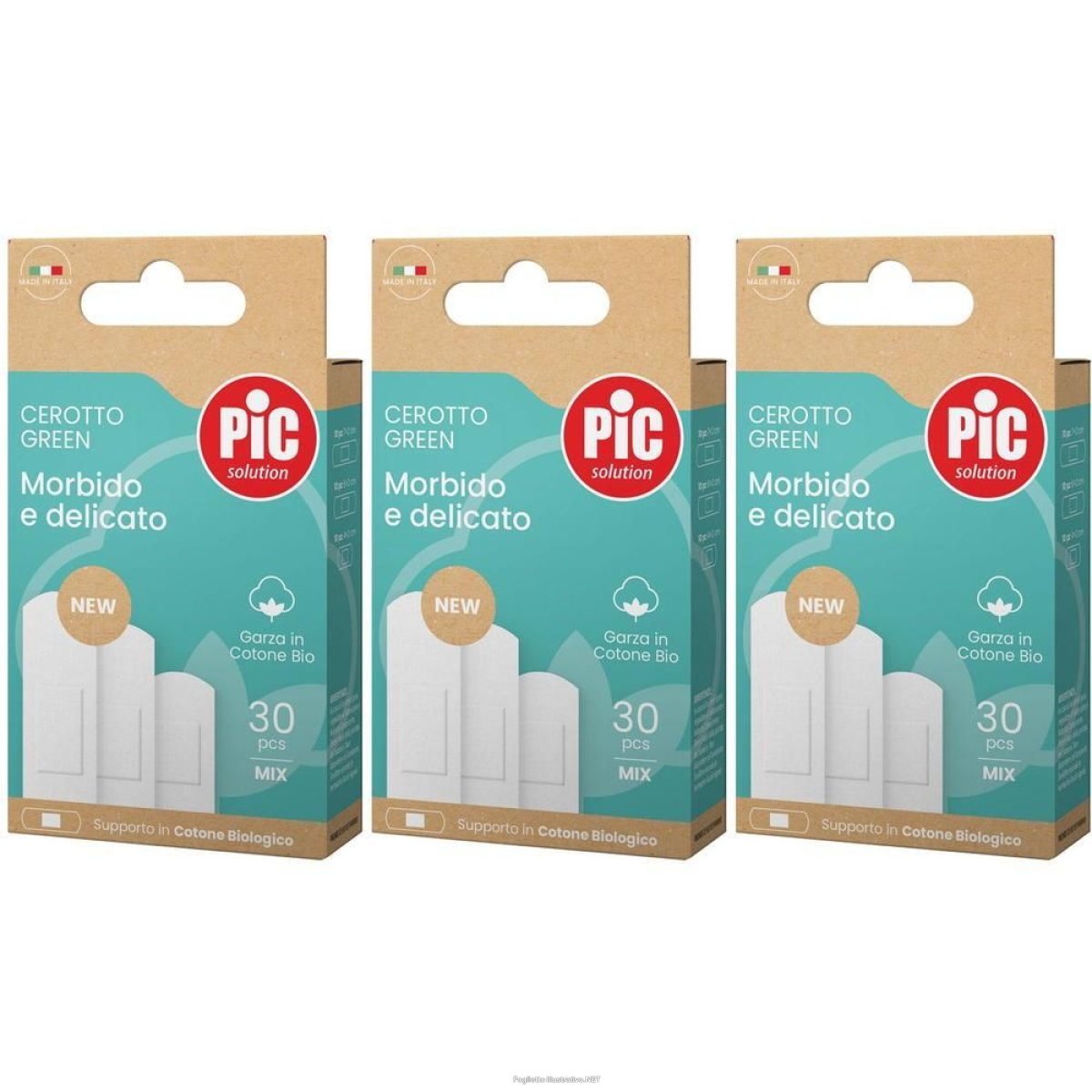 Cerca Offerte di pic cerotto green cotone bio mix 30 pezzi 3x30 st e acquista online