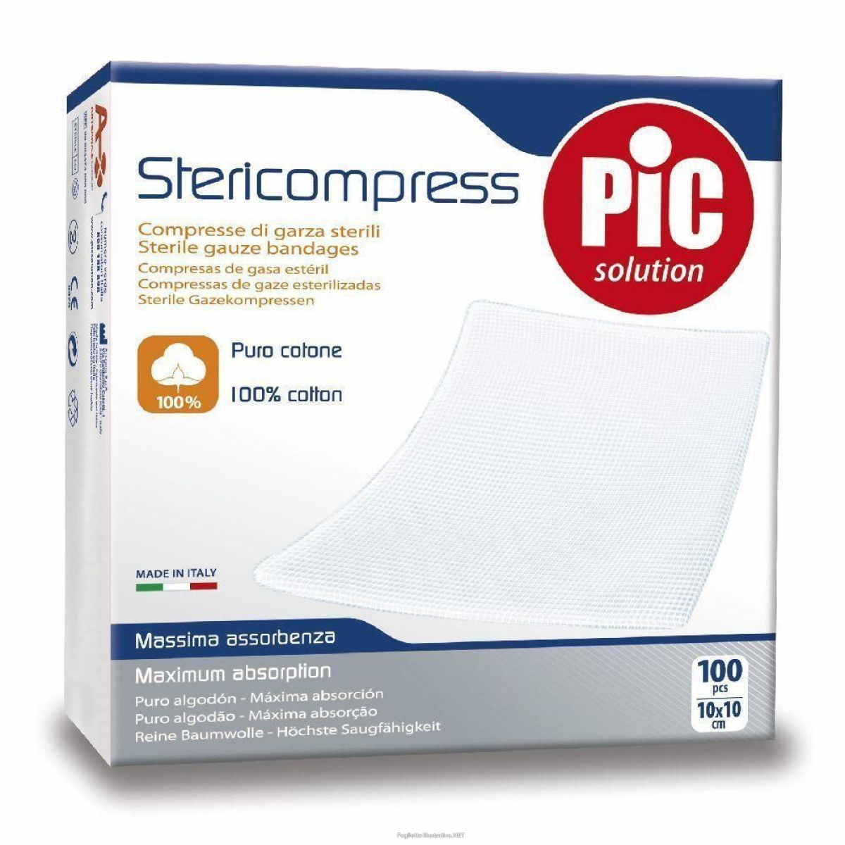 Cerca Offerte di pic garza compressa idrofila pic 10x10cm 4 strati fustella 4x50 pz com e acquista online