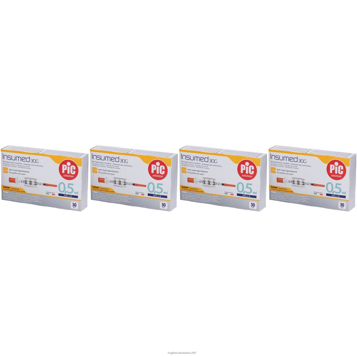 Cerca Offerte di pic insumed siringhe per insulina 0,5 ml set da 4 4x30 pz e acquista online