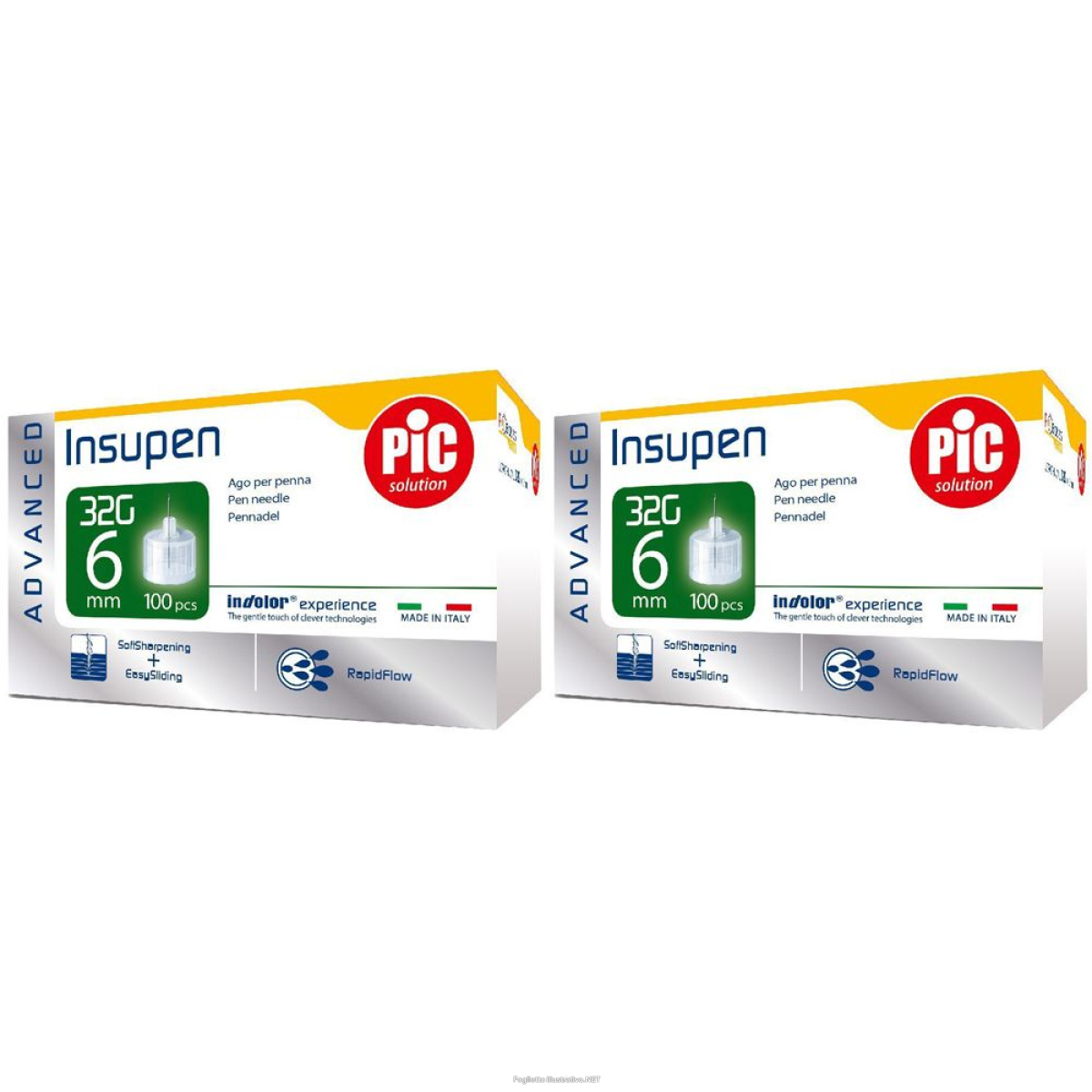 Cerca Offerte di pic insupen advance ago per penna 32g 6 mm set da 2 2x100 st e acquista online
