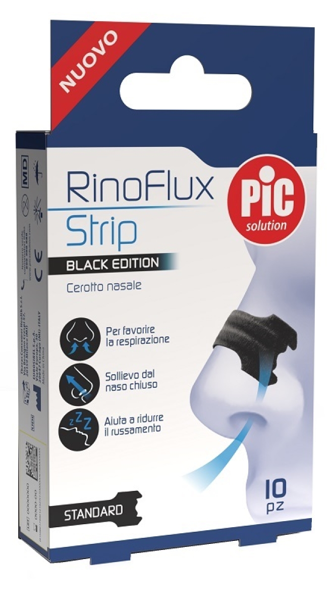 Cerca Offerte di Pic rinoflux black - cerotti nasali per ridurre la congestione e il russamento, 10 pezzi e acquista online