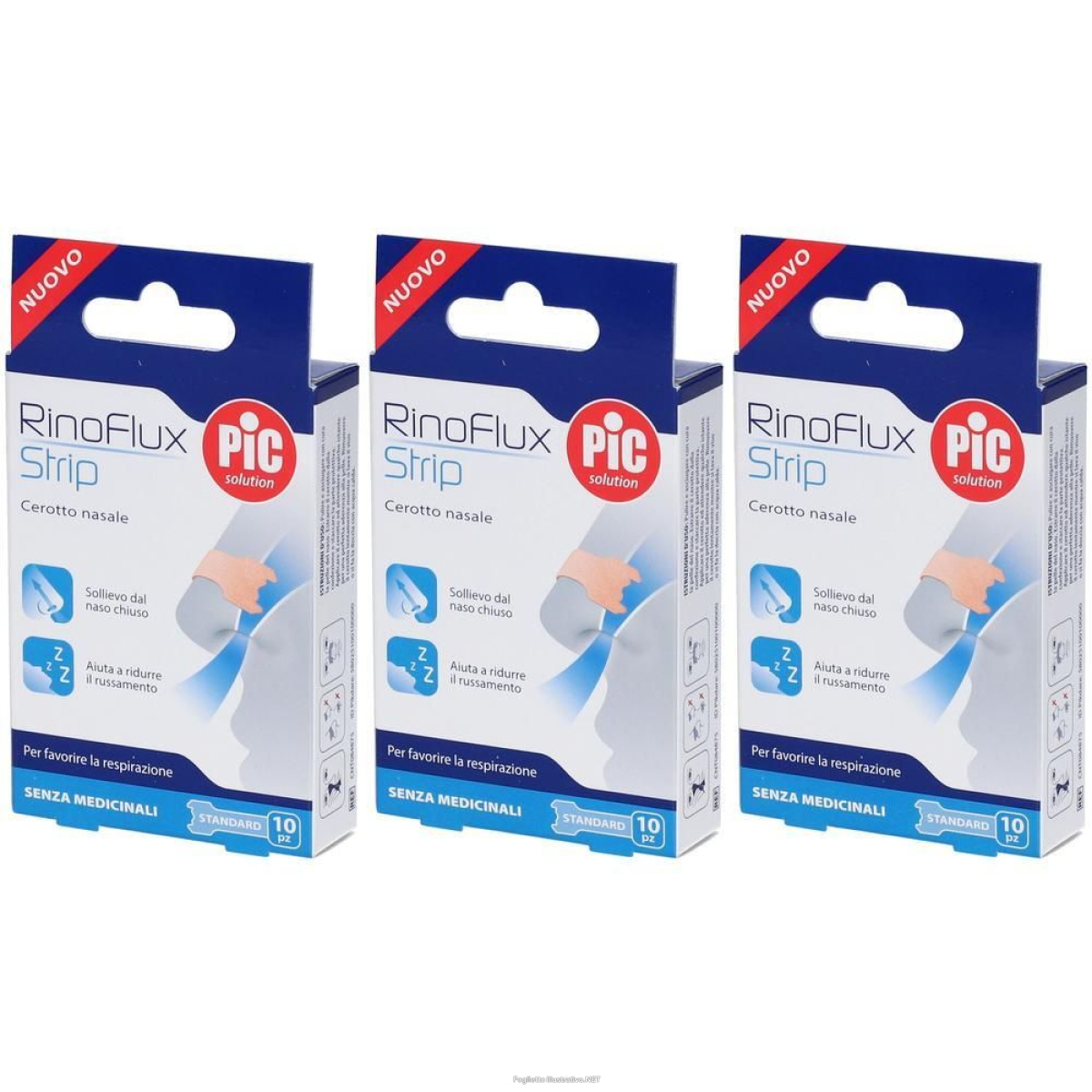 Cerca Offerte di pic rinoflux strip cerotto nasale misura standard 10pz 3x10 st e acquista online