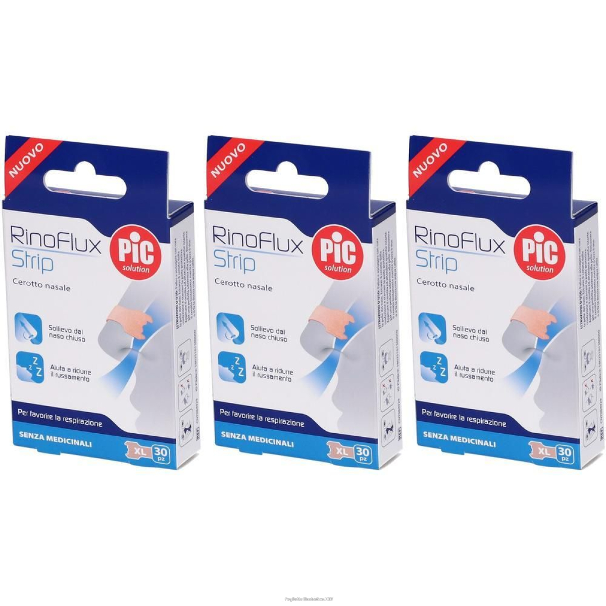 Cerca Offerte di pic rinoflux strip cerotto nasale misura xl 30pz 3x30 st e acquista online
