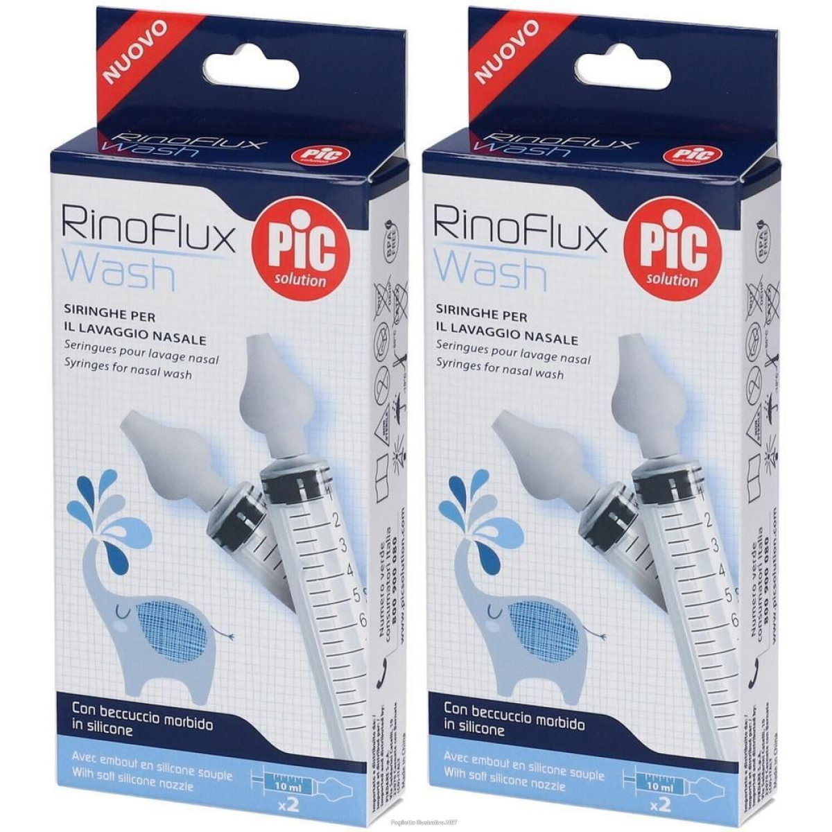 Cerca Offerte di pic rinoflux wash siringhe per lavaggio nasale bambini 2x1 st e acquista online